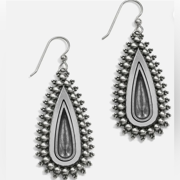 💓 BRIGHTON Rare Retired Telluride Teardrop French Wire Earrings - Picture 6 of 7